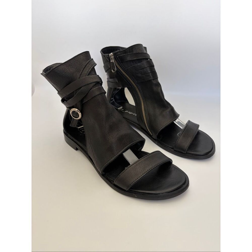 Le Pepite Soft Leather Ankle Sandals in Black – Size 40 (US 9) - Picture 3 of 12